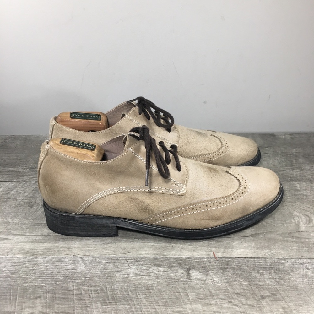 Mens Bed Stu Distressed Suede Brogue Derby Lace up Shoes Wingtips Oxfords Sz 10
